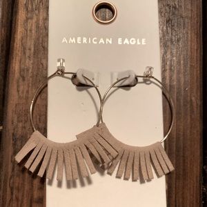 NWT 🦅Tassel fringe hoop earrings